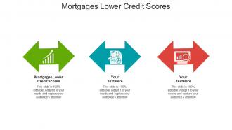 Mortgages lower credit scores ppt powerpoint presentation summary diagrams cpb