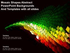 Mosaic shapes abstract powerpoint backgrounds and templates with all slides