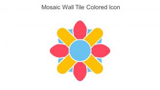 Mosaic Wall Tile Colored Icon In Powerpoint Pptx Png And Editable Eps Format