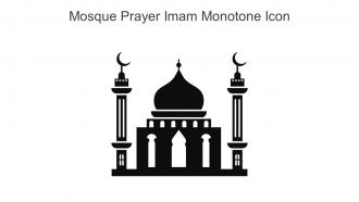 Mosque Prayer Imam Monotone Icon In Powerpoint Pptx Png And Editable Eps Format