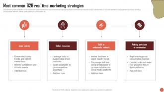 Most Common B2b Real Time Marketing Strategies RTM Guide To Improve MKT SS V