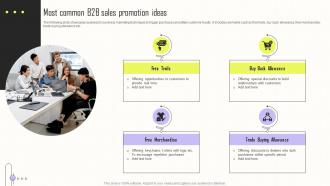 Most Common B2b Sales Promotion Ideas Implementing Integrated Marketing MKT SS