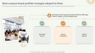 Most Common Brand Portfolio Strategies Adopted By Firms Strategic Approach Toward Optimizing