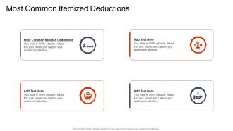 Most Common Itemized Deductions In Powerpoint And Google Slides Cpb