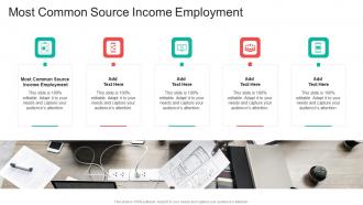 Most Common Source Income Employment In Powerpoint And Google Slides Cpb