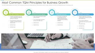 Most Common TQM Principles For Business Growth