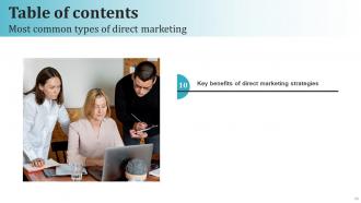 Most Common Types Of Direct Marketing Powerpoint Presentation Slides MKT CD V Images Attractive