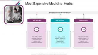 Most Expensive Medicinal Herbs In Powerpoint And Google Slides Cpb
