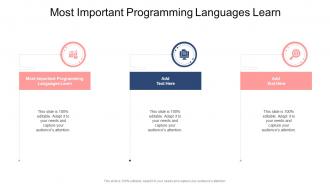 Most Important Programming Languages Learn In Powerpoint And Google Slides Cpb