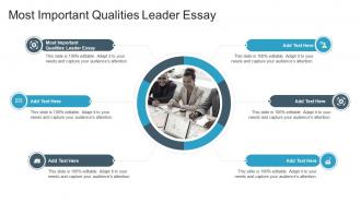 Most Important Qualities Leader Essay In Powerpoint And Google Slides Cpb