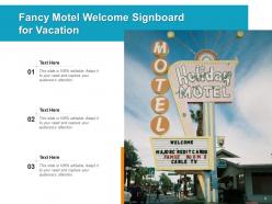 Motel Vacation Freemont Customers Signboard Displaying