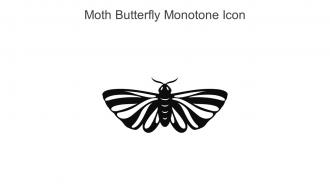Moth Butterfly Monotone Icon In Powerpoint Pptx Png And Editable Eps Format