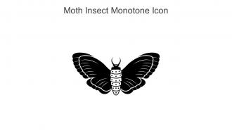 Moth Insect Monotone Icon In Powerpoint Pptx Png And Editable Eps Format