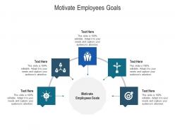 Motivate employees goals ppt powerpoint presentation infographic template skills cpb