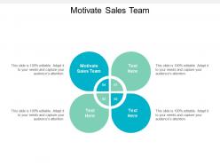 Motivate sales team ppt powerpoint presentation ideas deck cpb