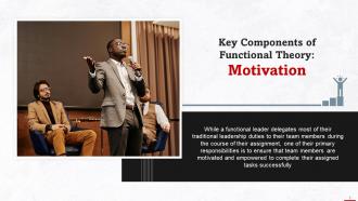 Motivation As Component Of Functional Theory Training Ppt