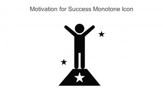 Motivation For Success Monotone Icon In Powerpoint Pptx Png And Editable Eps Format