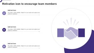Motivation Icon To Encourage Team Members