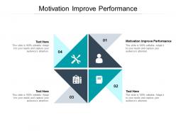 Motivation improve performance ppt powerpoint presentation model picture cpb
