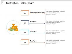 Motivation sales team ppt powerpoint presentation model designs cpb