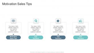 Motivation Sales Tips In Powerpoint And Google Slides Cpb