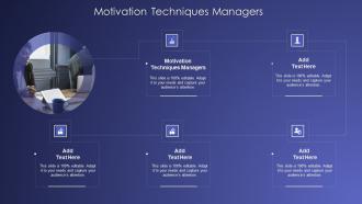 Motivation Techniques Managers In Powerpoint And Google Slides Cpb