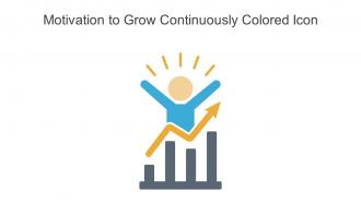 Motivation To Grow Continuously Colored Icon In Powerpoint Pptx Png And Editable Eps Format
