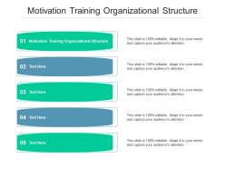 Motivation training organizational structure ppt powerpoint presentation pictures clipart images cpb
