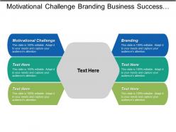 Motivational challenge branding business success business partnerships sales proposals