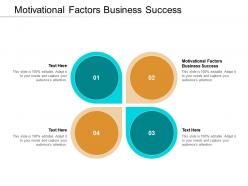 Motivational factors business success ppt powerpoint presentation inspiration demonstration cpb