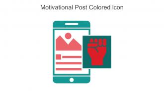Motivational Post Colored Icon In Powerpoint Pptx Png And Editable Eps Format