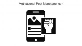 Motivational Post Monotone Icon In Powerpoint Pptx Png And Editable Eps Format