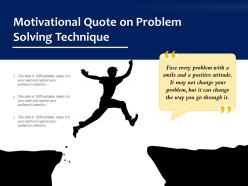 Motivational quote on problem solving technique
