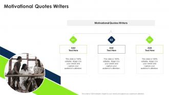 Motivational Quotes Writers In Powerpoint And Google Slides Cpb