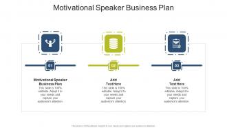 Motivational Speaker Business Plan In Powerpoint And Google Slides Cpb