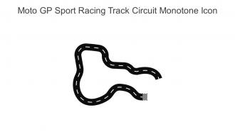 Moto GP Sport Racing Track Circuit Monotone Icon In Powerpoint Pptx Png And Editable Eps Format