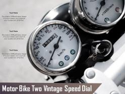 Motor bike two vintage speed dial
