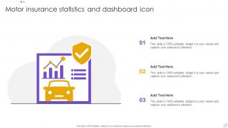 Motor Insurance Statistics And Dashboard Icon