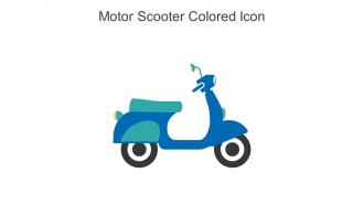 Motor Scooter Colored Icon In Powerpoint Pptx Png And Editable Eps Format
