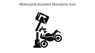 Motorcycle Accident Monotone Icon In Powerpoint Pptx Png And Editable Eps Format