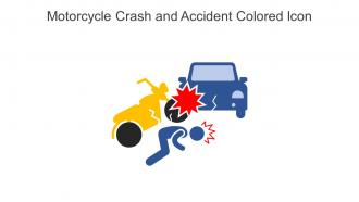 Motorcycle Crash And Accident Colored Icon In Powerpoint Pptx Png And Editable Eps Format
