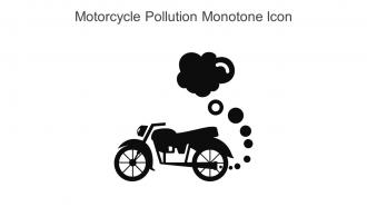 Motorcycle Pollution Monotone Icon In Powerpoint Pptx Png And Editable Eps Format
