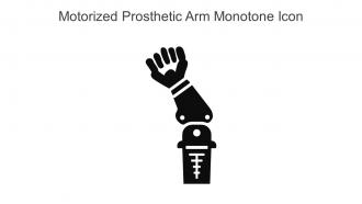 Motorized Prosthetic Arm Monotone Icon In Powerpoint Pptx Png And Editable Eps Format