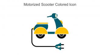 Motorized Scooter Colored Icon In Powerpoint Pptx Png And Editable Eps Format
