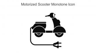 Motorized Scooter Monotone Icon In Powerpoint Pptx Png And Editable Eps Format