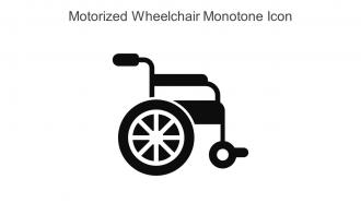 Motorized Wheelchair Monotone Icon In Powerpoint Pptx Png And Editable Eps Format