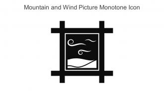 Mountain And Wind Picture Monotone Icon In Powerpoint Pptx Png And Editable Eps Format
