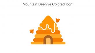 Mountain Beehive Colored Icon In Powerpoint Pptx Png And Editable Eps Format