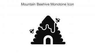 Mountain Beehive Monotone Icon In Powerpoint Pptx Png And Editable Eps Format