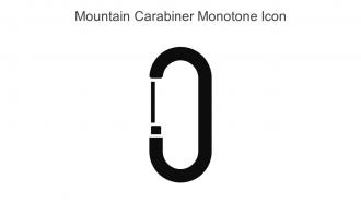 Mountain Carabiner Monotone Icon In Powerpoint Pptx Png And Editable Eps Format
